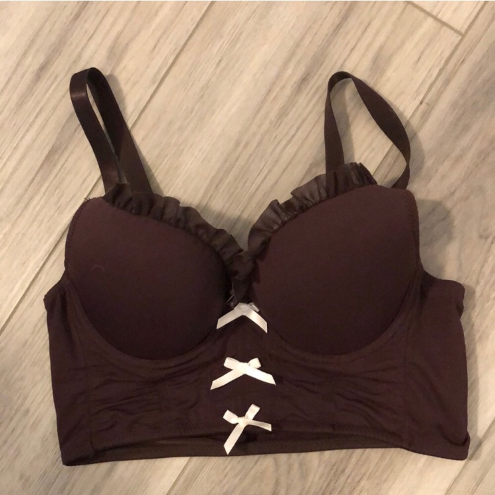 Dark Plum Cute Crop